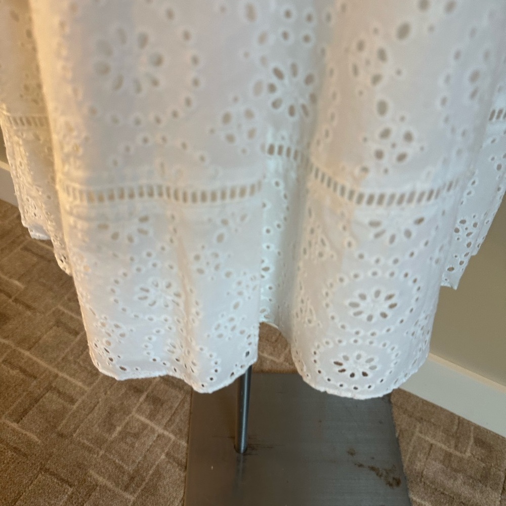 Banana Republic White Lace Long Sleeve Dress - Picture 9 of 9